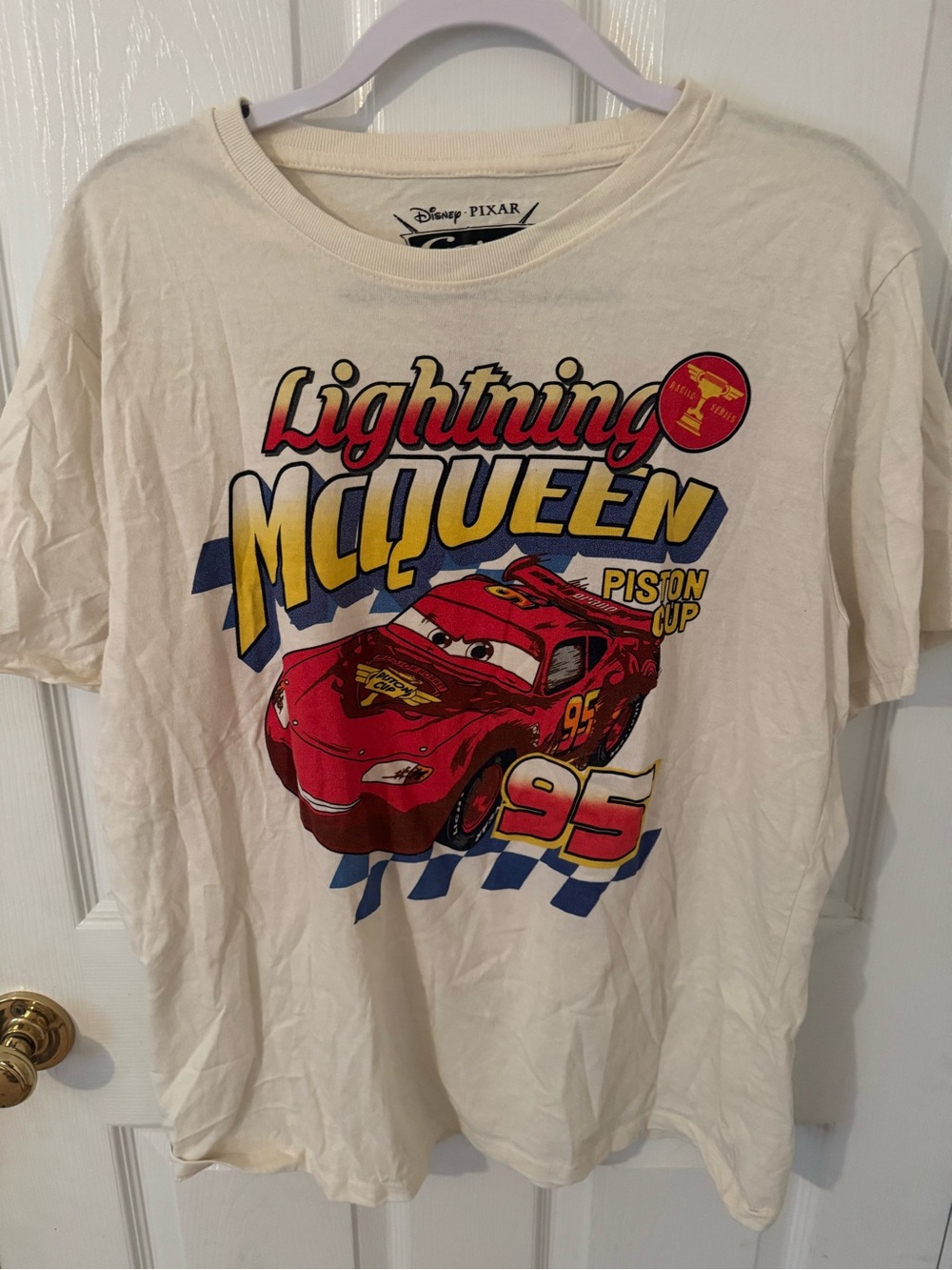 Disney Pixar Lightning McQueen Red Graphic Tee - Women